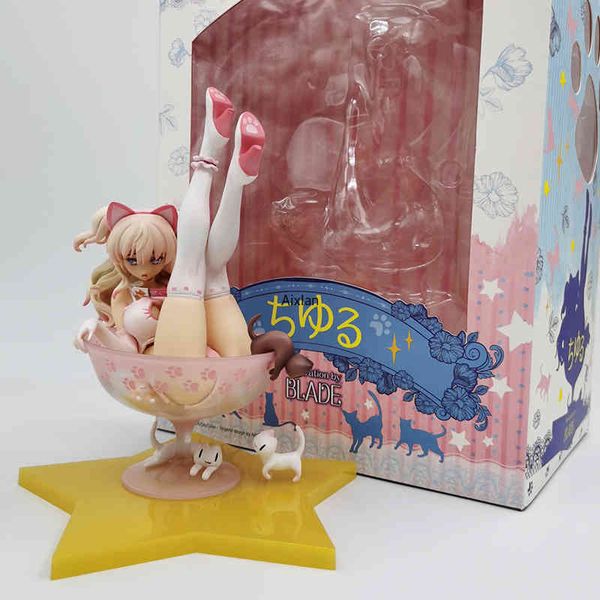 20cm japanese anime sky tube blade chiyuru chiru lingerie pvc action figure toy cat girl statue collectible model
20cm japanese anime sky tube blade chiyuru chiru lingerie pvc action figure toy cat girl statue collectible model