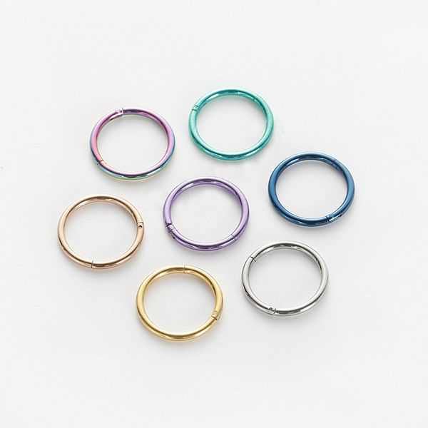 316 stainless steel round ring earrings nose ring simple trendy face-looking small interface cross border, Silver
316 stainless steel round ring earrings nose ring simple trendy face-looking small interface cross border, Silver