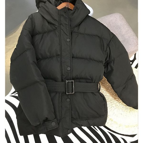 women cotton parkas hooded zipper single breasted jacket coat autumn winter korean fashion sashes jacket women winter clothes 201214, Black
women cotton parkas hooded zipper single breasted jacket coat autumn winter korean fashion sashes jacket women winter clothes 201214, Black