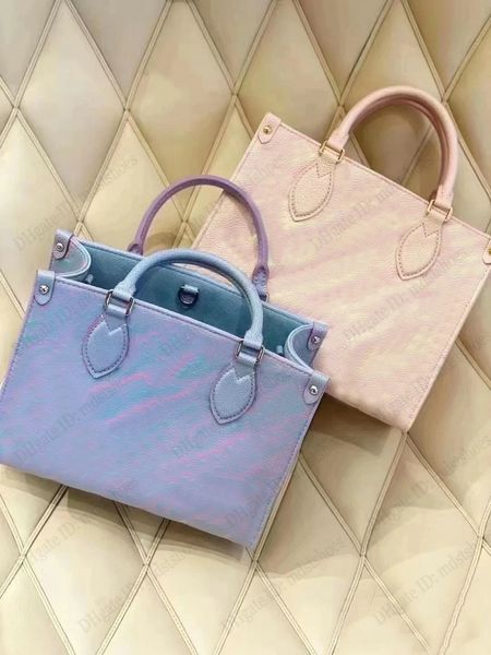on the go pm mm designers tote bag summer stardust grain leather women luxurys onthego shopping handbag symphony pink/ symphony blue m46168
on the go pm mm designers tote bag summer stardust grain leather women luxurys onthego shopping handbag symphony pink/ symphony blue m46168
