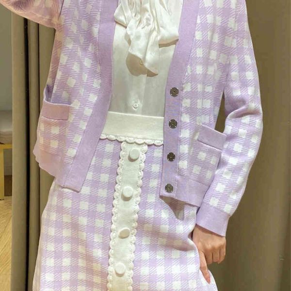two piece dress fadan family spring and summer small fragrance violet plaid lapel + hip wrap skirt suit, White
two piece dress fadan family spring and summer small fragrance violet plaid lapel + hip wrap skirt suit, White