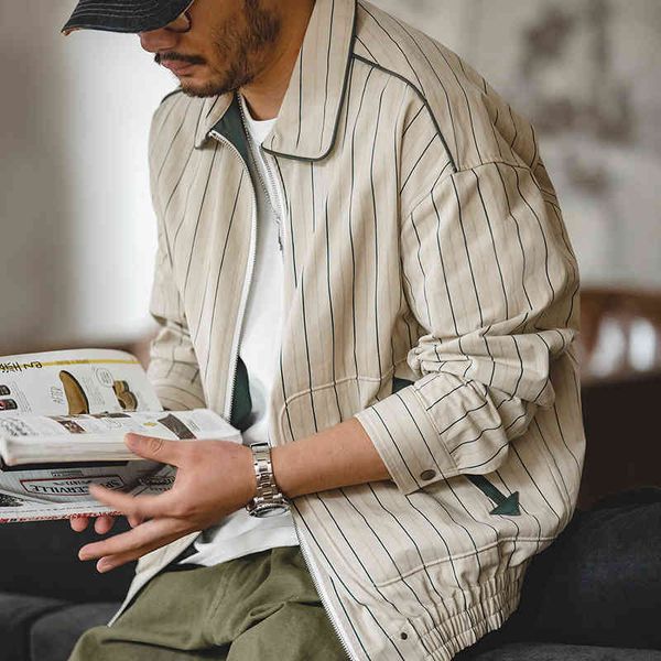 men's jackets madden work clothes american military green pinstripe jacket contrast lapel baseball jacket zipper men's autumn and, Black;brown
men's jackets madden work clothes american military green pinstripe jacket contrast lapel baseball jacket zipper men's autumn and, Black;brown