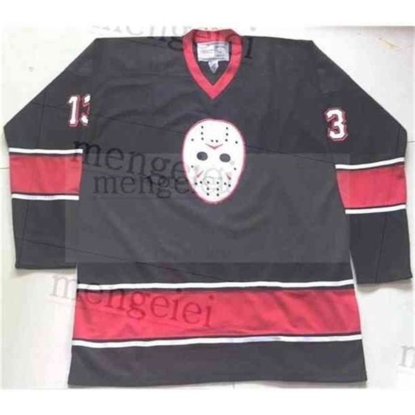 c26 nik1 rare vintage 1980 friday the 13th jason voorhees hockey jersey embroidery stitched customize any number and name jerseys, Black
c26 nik1 rare vintage 1980 friday the 13th jason voorhees hockey jersey embroidery stitched customize any number and name jerseys, Black