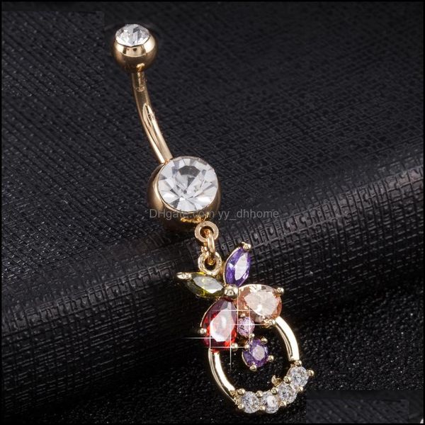 navel bell button rings body jewelry personality zircon flower pendant stainless steel belly ring for women drop delivery 2021 5qns0, Silver
navel bell button rings body jewelry personality zircon flower pendant stainless steel belly ring for women drop delivery 2021 5qns0, Silver