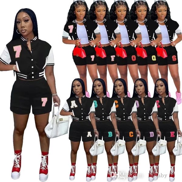 2022 summer tracksuits women embroidered baseball uniform international station casual sports pants two piece set, Gray
2022 summer tracksuits women embroidered baseball uniform international station casual sports pants two piece set, Gray