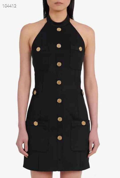 casual dresses spring and summer style temperament hanging neck button decoration closing waist slim sleeveless dress, Black;gray
casual dresses spring and summer style temperament hanging neck button decoration closing waist slim sleeveless dress, Black;gray