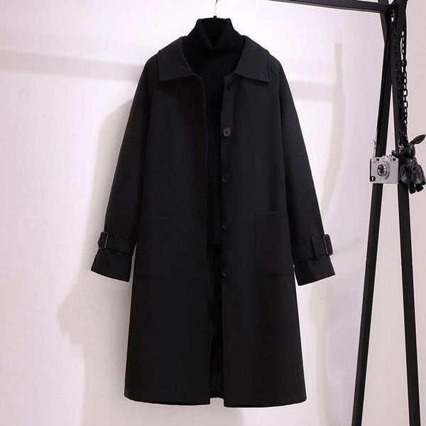 women's plus size outerwear & coats women's autumn winter long woolen coat bust loose single-breasted, Black
women's plus size outerwear & coats women's autumn winter long woolen coat bust loose single-breasted, Black