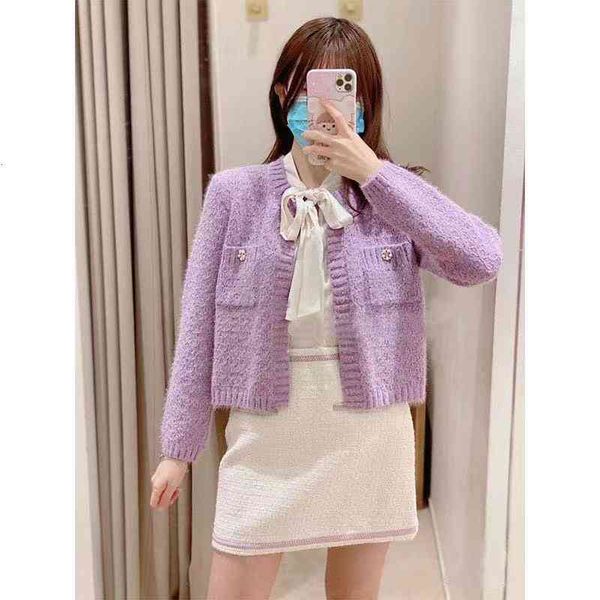 women's knits & tees yuan quality family autumn and winter style small fragrant wind taro purple knitted cardigan coat sweater female, White
women's knits & tees yuan quality family autumn and winter style small fragrant wind taro purple knitted cardigan coat sweater female, White
