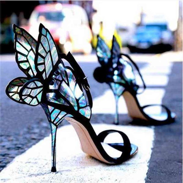 shoes dress metallic embroidered butterfly sandals metal heels angel wings pump party wedding ankle wrap high crystal p5w8, Black
shoes dress metallic embroidered butterfly sandals metal heels angel wings pump party wedding ankle wrap high crystal p5w8, Black