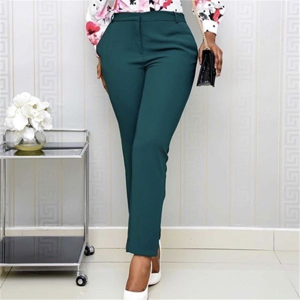 women high waist trousers long pants slim all match female elastic office ladies work wear autumn african fashion pantalones 201228, Black;white
women high waist trousers long pants slim all match female elastic office ladies work wear autumn african fashion pantalones 201228, Black;white