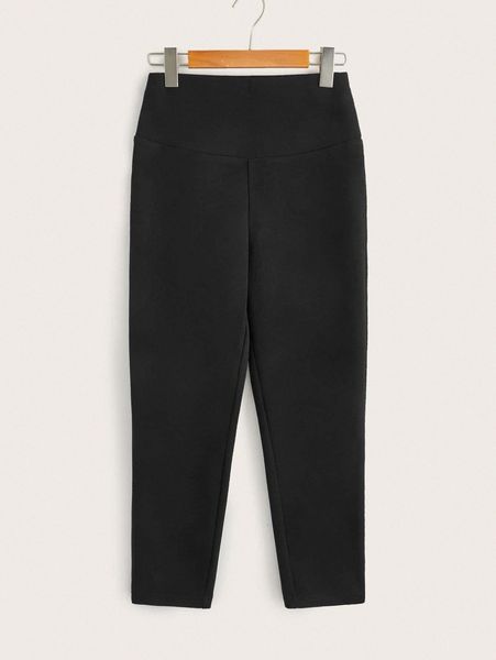 solid wideband waist leggings e4py#, White;black 
solid wideband waist leggings e4py#, White;black