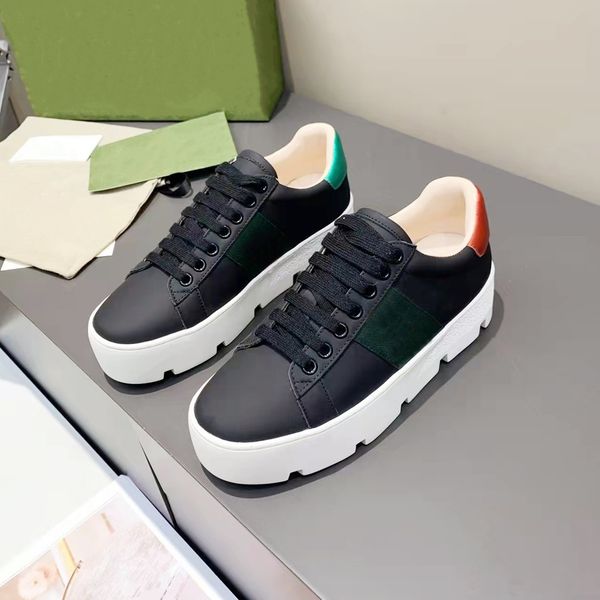 classic bee embroidery sports shoes black white leather lace-up comfort low cut thick soled height increasing shoe trainers women casual pla
classic bee embroidery sports shoes black white leather lace-up comfort low cut thick soled height increasing shoe trainers women casual pla