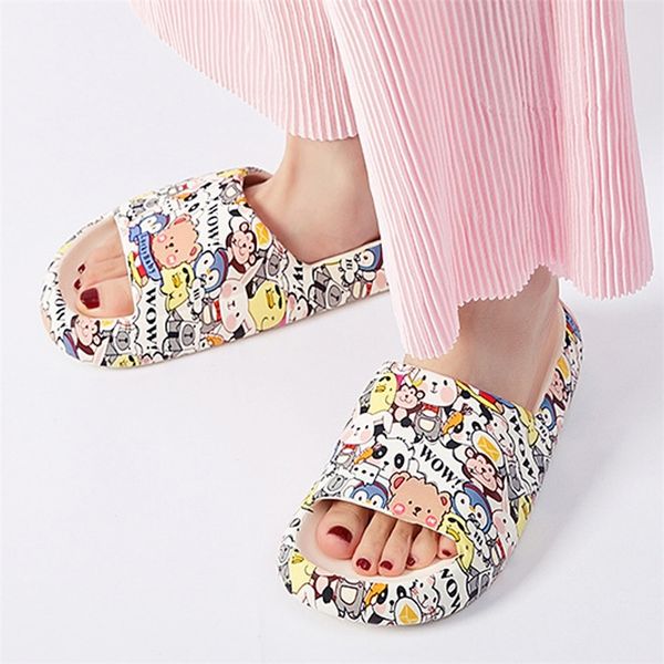 cute cartoon animal graffiti women slippers platform soft couples indoor bathroom woman sandals female summer shoes 220615, Black
cute cartoon animal graffiti women slippers platform soft couples indoor bathroom woman sandals female summer shoes 220615, Black