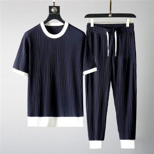 plus size men s clothing two piece set tracksuit korean fashion short sleeve tshirts solid o neck pullovers sport clothes 220708, Gray
plus size men s clothing two piece set tracksuit korean fashion short sleeve tshirts solid o neck pullovers sport clothes 220708, Gray