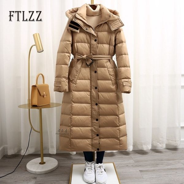 women down puffer jacket autumn winter hooded long white duck down coat female warm with belt casual parkas outwear y201026, Black
women down puffer jacket autumn winter hooded long white duck down coat female warm with belt casual parkas outwear y201026, Black