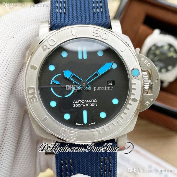 v7f 47mm 00984 a23j automatic mens watch steel case black dial blue markers nylon strap 2 styles watches puretime f11a1, Slivery;brown
v7f 47mm 00984 a23j automatic mens watch steel case black dial blue markers nylon strap 2 styles watches puretime f11a1, Slivery;brown