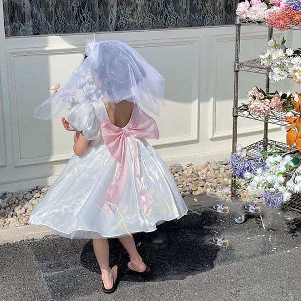 15925 summer baby girls casual white dress puff sleeve big bowknot backless kids children princess dresses, Red;yellow
15925 summer baby girls casual white dress puff sleeve big bowknot backless kids children princess dresses, Red;yellow