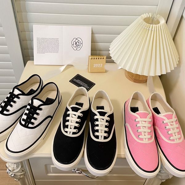 women casual shoes classic letter hardware canvas shoe rhombic pattern woman sneaker outdoor trainers non-slip rubber sole flat nude womens, Black
women casual shoes classic letter hardware canvas shoe rhombic pattern woman sneaker outdoor trainers non-slip rubber sole flat nude womens, Black