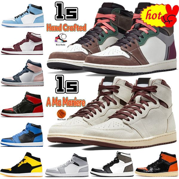 2022 high 1 boots 1s mens basketball shoes hand crafted patent bred dark marina university blue a ma maniere pink quartz dark mocha twist me, Black
2022 high 1 boots 1s mens basketball shoes hand crafted patent bred dark marina university blue a ma maniere pink quartz dark mocha twist me, Black