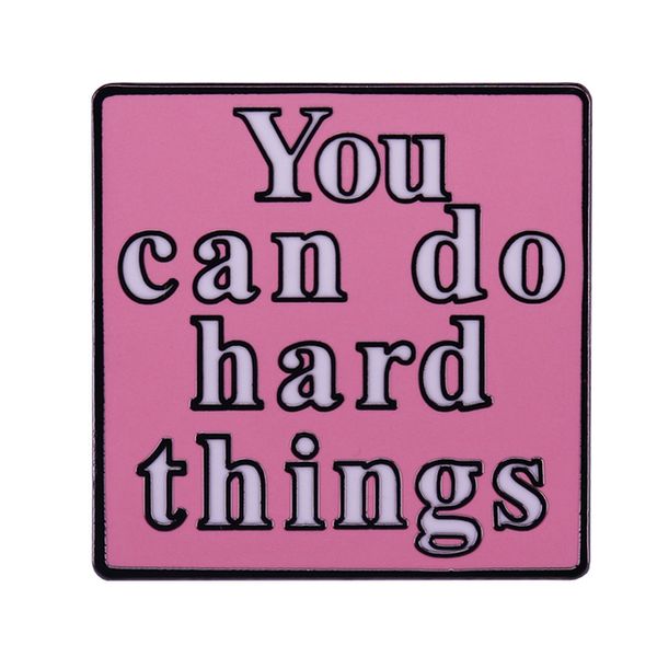 i can do hard things enamel pin motivational quote brooches girl power badge perfect encouragement gift, Blue
i can do hard things enamel pin motivational quote brooches girl power badge perfect encouragement gift, Blue