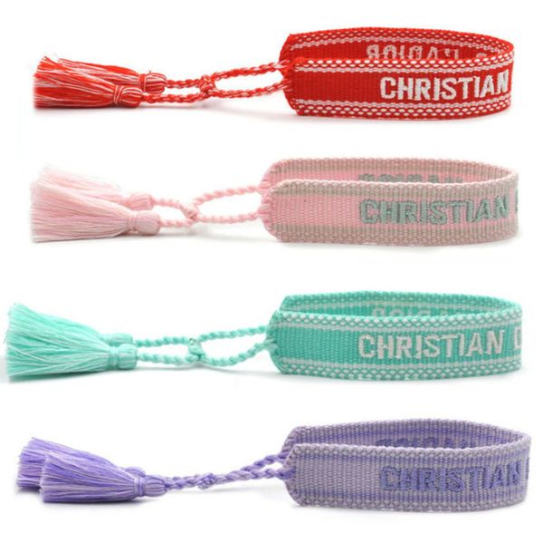 fashion brand classic embroidery bracelets luxury women men bangles friendship charm bracelet woven adjustable tassel vintage couple braided, Golden;silver
fashion brand classic embroidery bracelets luxury women men bangles friendship charm bracelet woven adjustable tassel vintage couple braided, Golden;silver