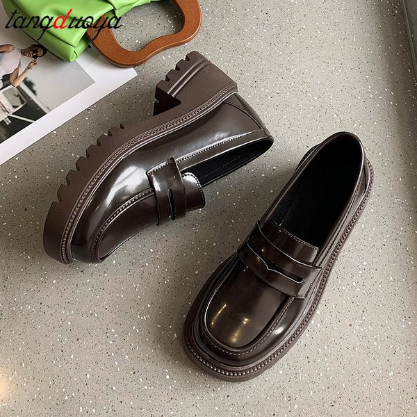 chunky loafers women leather pumps shoes retro round toe mary janes pumps with platform med heels spring lady vintage shoes 2022, Black;white
chunky loafers women leather pumps shoes retro round toe mary janes pumps with platform med heels spring lady vintage shoes 2022, Black;white