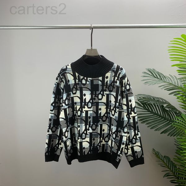 men's sweaters designer winter new d family woolen sweater men's loose round neck pullover letter jacquard fashion brand d43s, White;black 
men's sweaters designer winter new d family woolen sweater men's loose round neck pullover letter jacquard fashion brand d43s, White;black