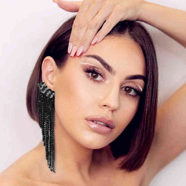dangle jijiawenhua new luxury rhinestone long tassel pendant women earrings dinner wedding gift fashion jewelry accessories 220713, Silver
dangle jijiawenhua new luxury rhinestone long tassel pendant women earrings dinner wedding gift fashion jewelry accessories 220713, Silver
