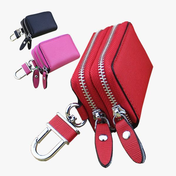 car key bag leather double layer embossed cross grain leather wallet men women multi function case fashion ladies housekeeper holders, Red;blue
car key bag leather double layer embossed cross grain leather wallet men women multi function case fashion ladies housekeeper holders, Red;blue