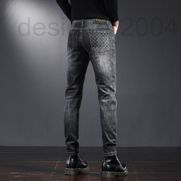 men's jeans designer korean version of high-end men's jeans 2021 autumn and winter fashion brand new elastic slim fit small foot s, Blue
men's jeans designer korean version of high-end men's jeans 2021 autumn and winter fashion brand new elastic slim fit small foot s, Blue