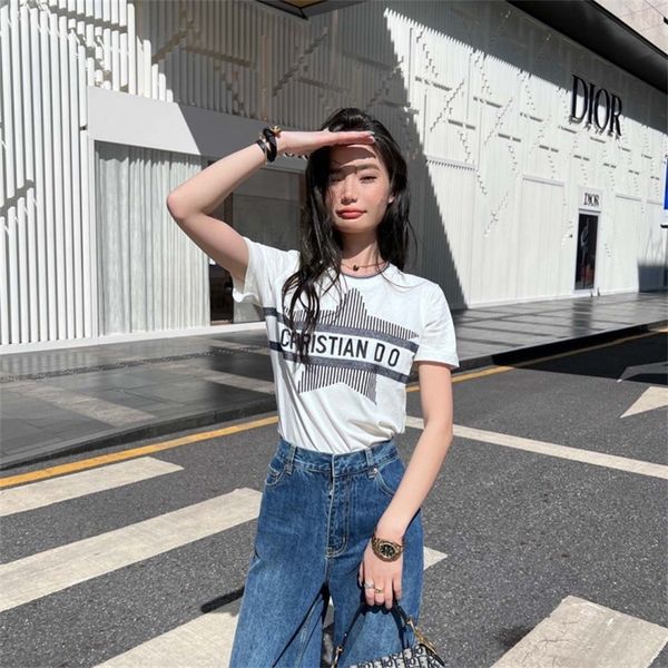 embroidered jacquard new versatile slim five pointed thread neck t-shirt women 80% off factory wholesale, White
embroidered jacquard new versatile slim five pointed thread neck t-shirt women 80% off factory wholesale, White
