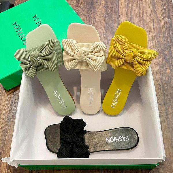slippers shoes women red 2022 summer bowknot flat women's fashion sandalias mujer, Black
slippers shoes women red 2022 summer bowknot flat women's fashion sandalias mujer, Black
