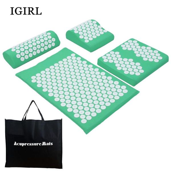 4 pcs/set thick acupressure yoga mat pillow neck back acupuncture massage mat for gym fitness exercise sport
4 pcs/set thick acupressure yoga mat pillow neck back acupuncture massage mat for gym fitness exercise sport