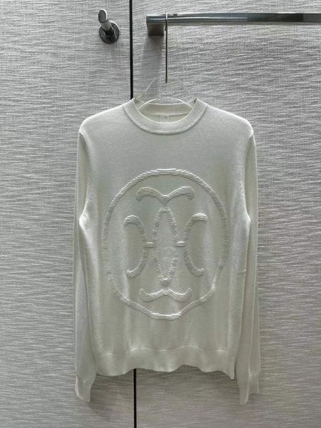 2022 autumn milan runway sweaters o neck long sleeve women's sweater high end jacquard pullover designer clothing 0612-9, White;black
2022 autumn milan runway sweaters o neck long sleeve women's sweater high end jacquard pullover designer clothing 0612-9, White;black