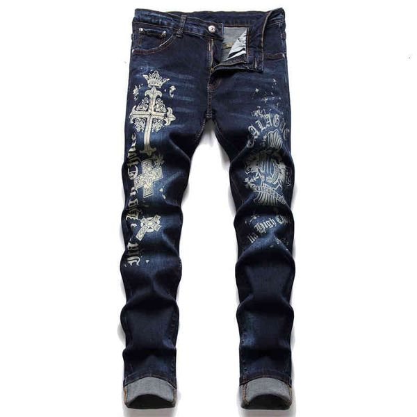 men's jeans spring and summer 2022 cross printing trend youth blue trousers washed micro elastic medium waist men's jeans iuwb
men's jeans spring and summer 2022 cross printing trend youth blue trousers washed micro elastic medium waist men's jeans iuwb