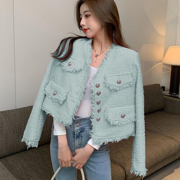 jackets spring vintage women single-breasted pink tweed coat elegant fashion v-neck long sleeve tassel outwear femme aa, Black;brown
jackets spring vintage women single-breasted pink tweed coat elegant fashion v-neck long sleeve tassel outwear femme aa, Black;brown
