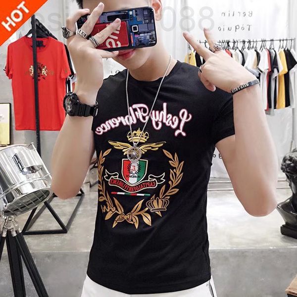 men's t-shirts designer short sleeved t-shirt men's heavy industry embroidery fashion brand 2022 summer high-end luxury yged, White;black
men's t-shirts designer short sleeved t-shirt men's heavy industry embroidery fashion brand 2022 summer high-end luxury yged, White;black