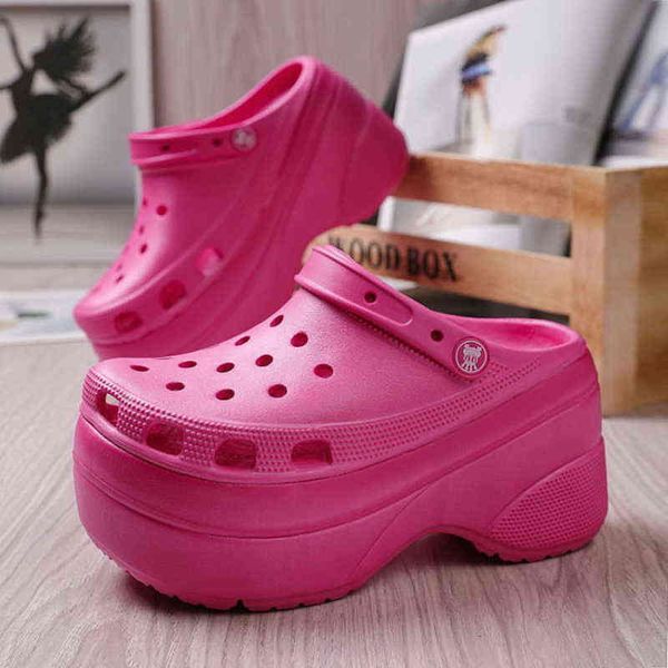 sandals summer women croc clogs platform garden shoe height increasing slippers slip on for girl beach shoes fashion lady slides a0526, Black
sandals summer women croc clogs platform garden shoe height increasing slippers slip on for girl beach shoes fashion lady slides a0526, Black