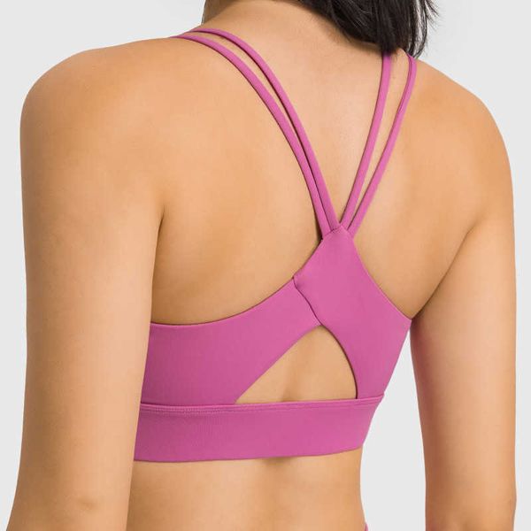 lu-27 high elastic shockproof sports underwear women's cross ribbon hollow back yoga bra fitness running training gym underwear, White;red
lu-27 high elastic shockproof sports underwear women's cross ribbon hollow back yoga bra fitness running training gym underwear, White;red