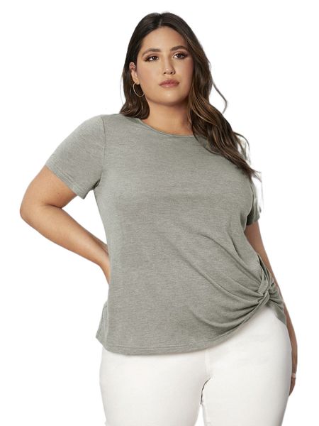 plus drop shoulder solid tee 99kr#, Black
plus drop shoulder solid tee 99kr#, Black