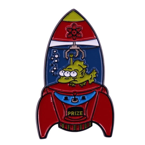 prize submarine brooch pin three eyed fish rocket badge american animated sitcom accessories, Blue
prize submarine brooch pin three eyed fish rocket badge american animated sitcom accessories, Blue