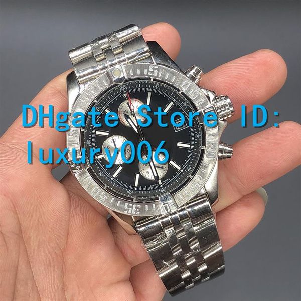 2020 mens watch super avengerii 1884 black face quartz movement chronograph male stainless steel men watches a133711 wristwatch2424, Slivery;brown
2020 mens watch super avengerii 1884 black face quartz movement chronograph male stainless steel men watches a133711 wristwatch2424, Slivery;brown