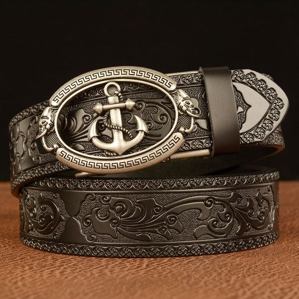 fashion men's designer personality belt leather black gold silver buckle classic casual belt width 38mm anchor craft men 2022 belts, Black;brown
fashion men's designer personality belt leather black gold silver buckle classic casual belt width 38mm anchor craft men 2022 belts, Black;brown
