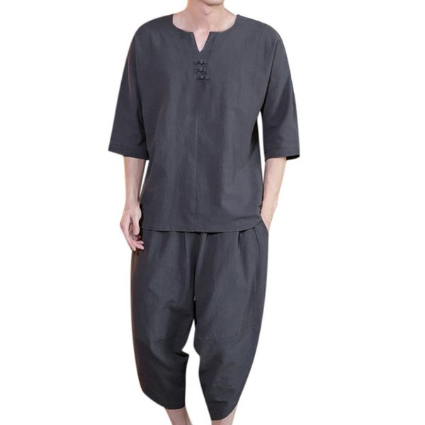 cotton hemp summer two piece set men short sleeve t shirt cropped shorts men s tracksuits design fashion t shirt sets 220615, White;black
cotton hemp summer two piece set men short sleeve t shirt cropped shorts men s tracksuits design fashion t shirt sets 220615, White;black
