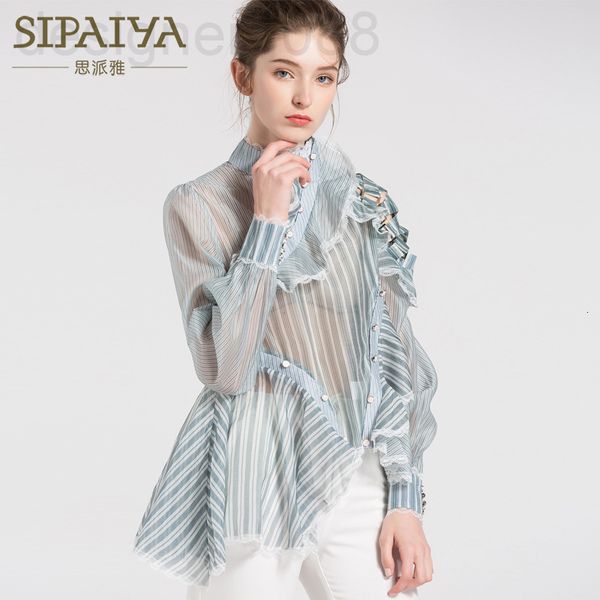 women's blouses & shirts designer 2021 summer new irregular stripe shirt net red thirteen lines oadk, White
women's blouses & shirts designer 2021 summer new irregular stripe shirt net red thirteen lines oadk, White