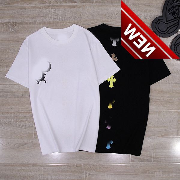 2022 summer new ch color patchwork cross contrast short sleeves men's and women's lovers' fashion ins versatile, White;black
2022 summer new ch color patchwork cross contrast short sleeves men's and women's lovers' fashion ins versatile, White;black