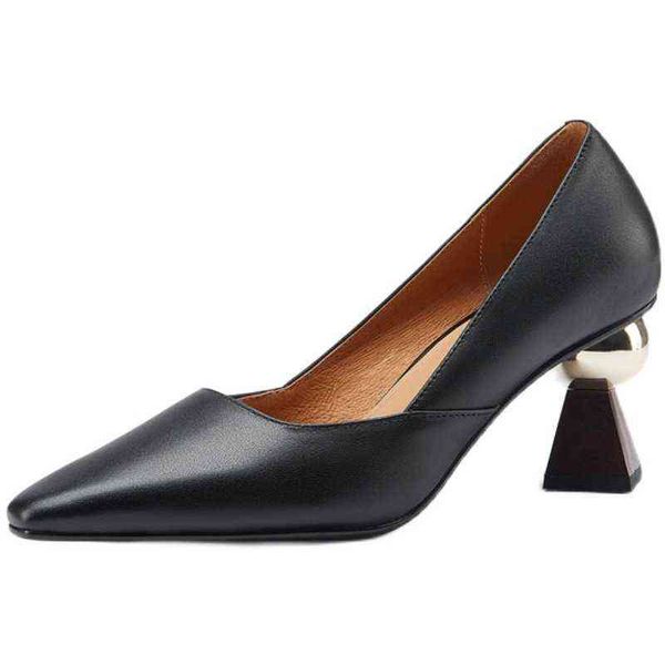 thick heel single shoes women's spring design sense of minority temperament special-shaped heel shallow mouth pointed leather high heel, Black
thick heel single shoes women's spring design sense of minority temperament special-shaped heel shallow mouth pointed leather high heel, Black