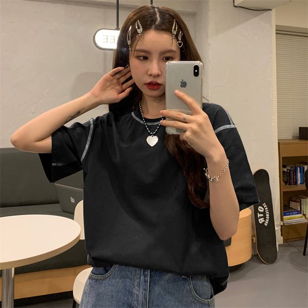 women's t-shirt simple korean women's t-shirts loose summer cotton t shirt student short sleeve harajuku black white tee -xlwomen
women's t-shirt simple korean women's t-shirts loose summer cotton t shirt student short sleeve harajuku black white tee -xlwomen