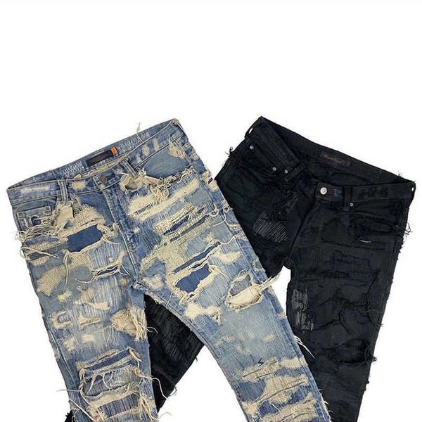 men's jeans uc85 denim jeans archive destroy ox king destroy embroidery patch jeans ts same, Blue
men's jeans uc85 denim jeans archive destroy ox king destroy embroidery patch jeans ts same, Blue