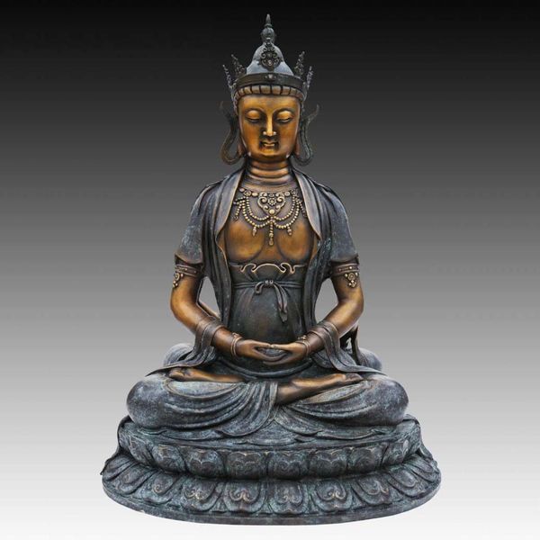 buddha bronze statue manna king buddha tathagata sculpture figurine buddhist religious temple decor collection, Silver
buddha bronze statue manna king buddha tathagata sculpture figurine buddhist religious temple decor collection, Silver